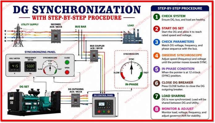 DG Synchronization with Step-by-Step Procedure DG Synchronization with Step-by-Step Procedure