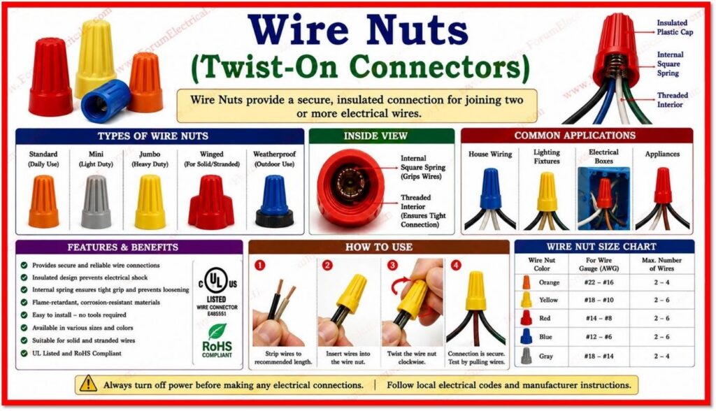 Wire Nuts (Twist-On Connectors)