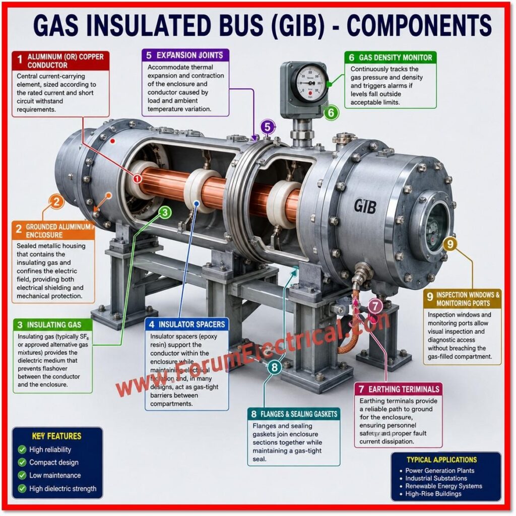 Gas Insulated Bus (GIB) Primary Components