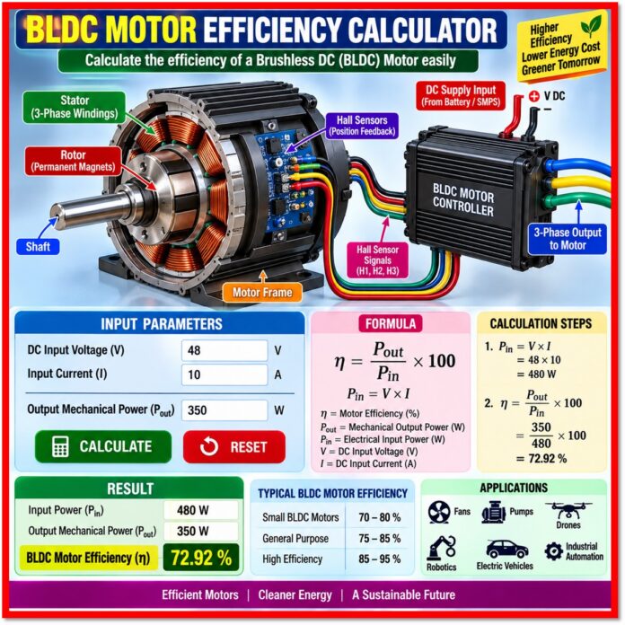 BLDC Efficiency Calculator